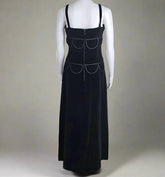 Jacqueline Lechat Vintage 70's Velvet Maxi Dress